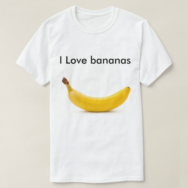 T-shirt J'aime des bananes (Design devant)