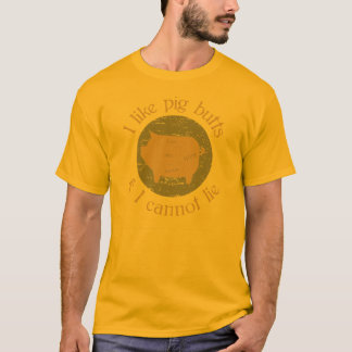 T-shirt J'aime des bouts de porc et je ne peux pas me