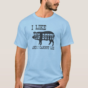 T-SHIRT J'AIME DES BOUTS DE PORC ET JE NE PEUX PAS ME