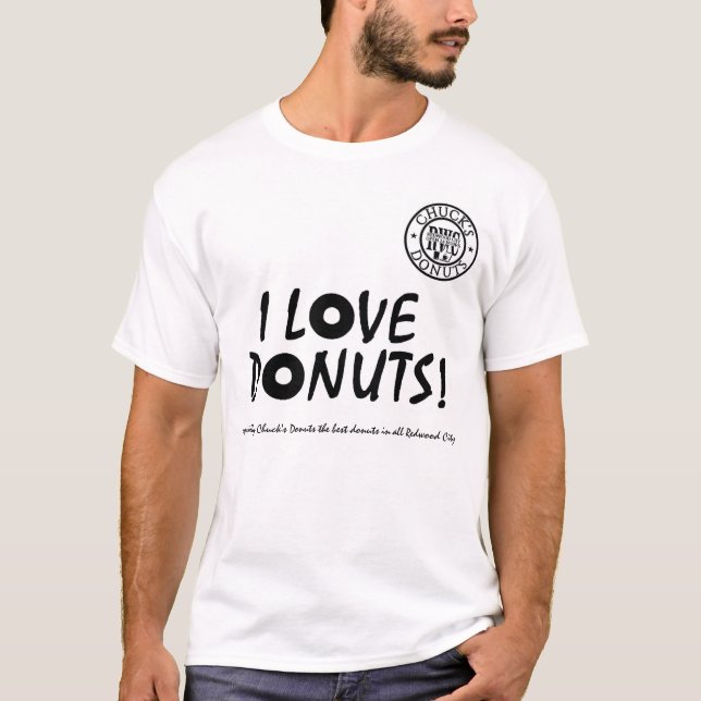 T-shirt J'aime des butées toriques de mandrins dans la (Devant)