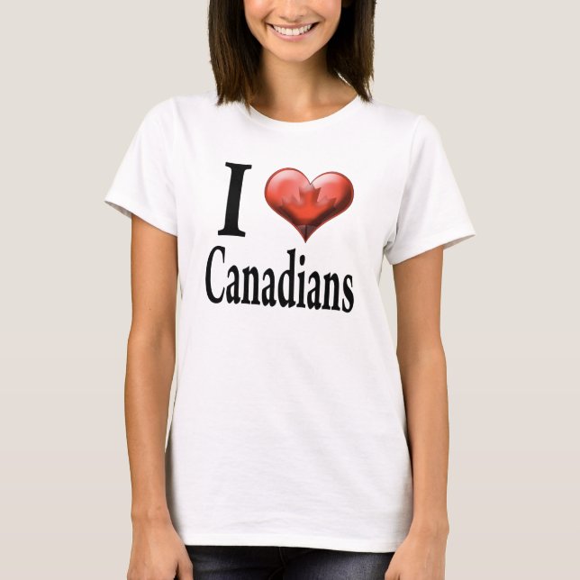 T-shirt J'aime des Canadiens (Devant)