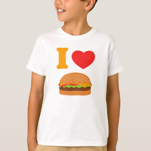 T-shirt J'aime des cheeseburgers