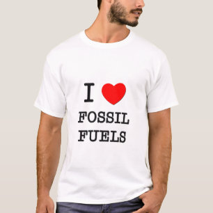 T-shirt J'aime des combustibles fossiles