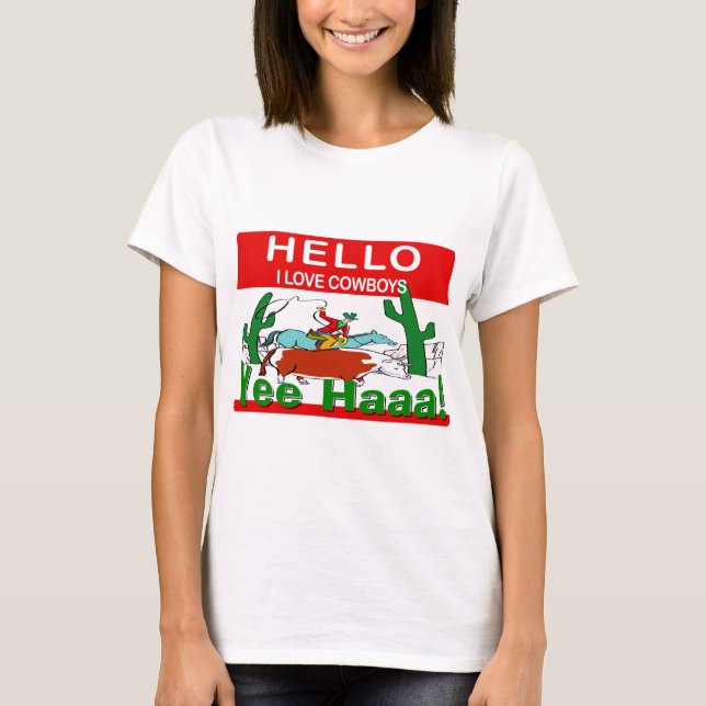 T-shirt J'aime des cowboys (Devant)