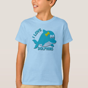 T-SHIRT J'AIME DES DAUPHINS