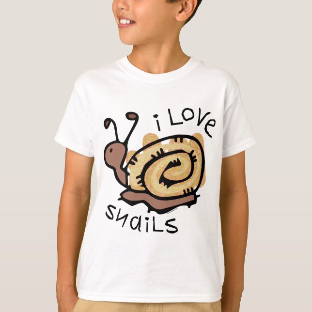 T-shirt J'aime des escargots (Devant)
