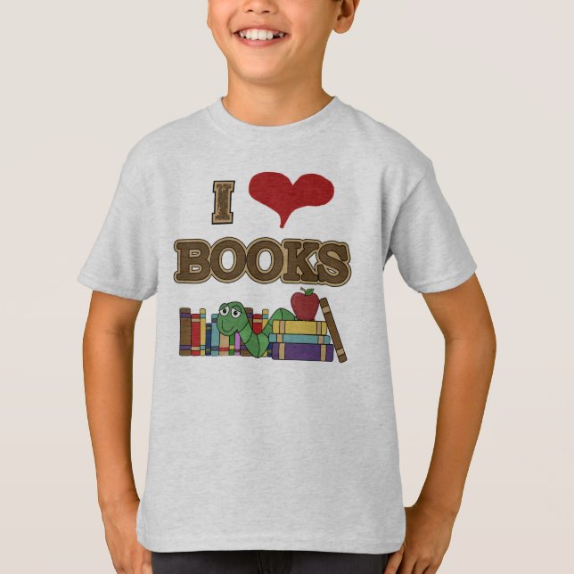 T-shirt J'aime des livres (Devant)