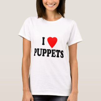 T-SHIRT J'AIME DES MARIONNETTES (DE COEUR)