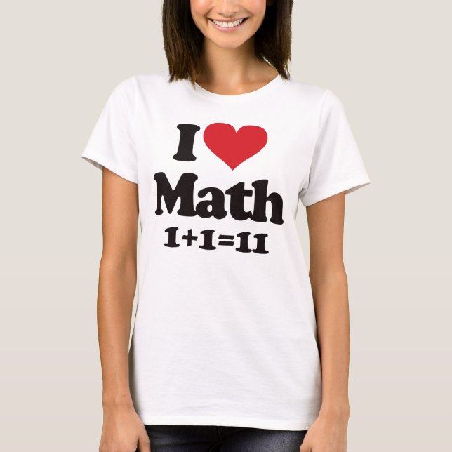 T-shirt J'aime des maths ! (Devant)