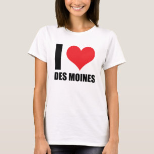 T-shirt J'aime Des Moines