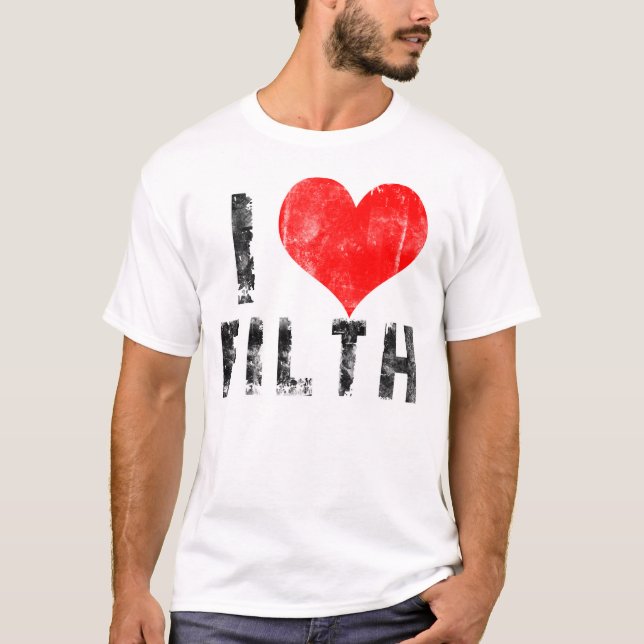 T-shirt J'aime des ordures (Devant)