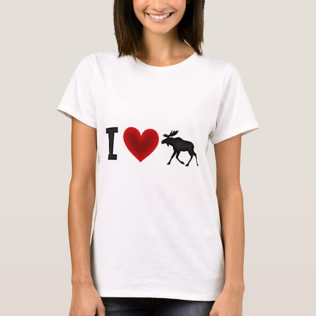 T-shirt J'aime des orignaux (Devant)