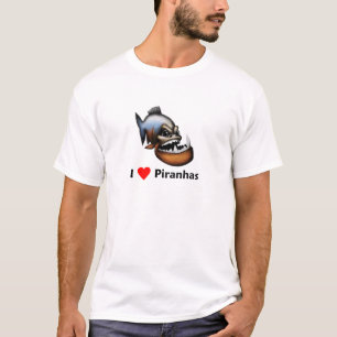 T-shirt J'aime des piranhas