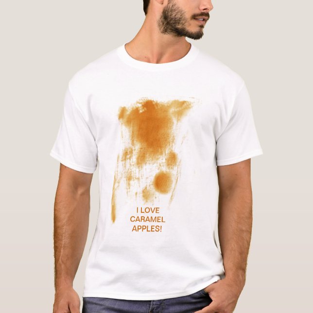 T-SHIRT J'AIME DES POMMES DE CARAMEL ! (Devant)
