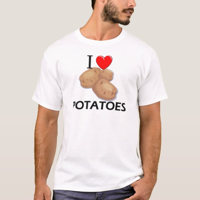 T-shirt J'aime des pommes de terre (Devant)