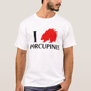 T-shirt J'aime des porcs-épics