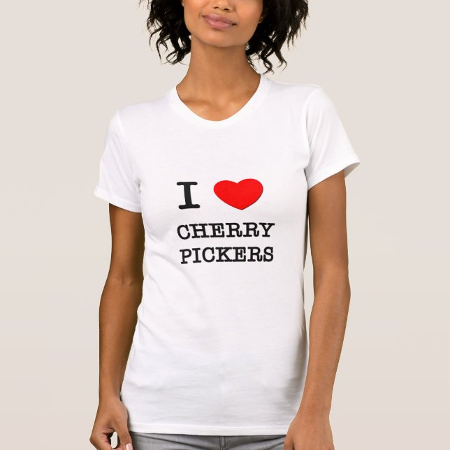 T-shirt J'aime des récolteuses de cerise (Devant)