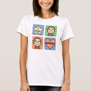 T-shirt J'aime des singes