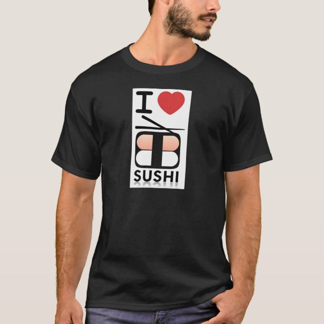 T-shirt J'aime des sushi (Devant)