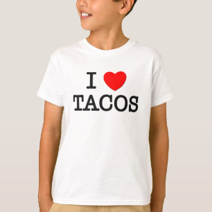 T-shirt J'aime des TACOS (la nourriture)