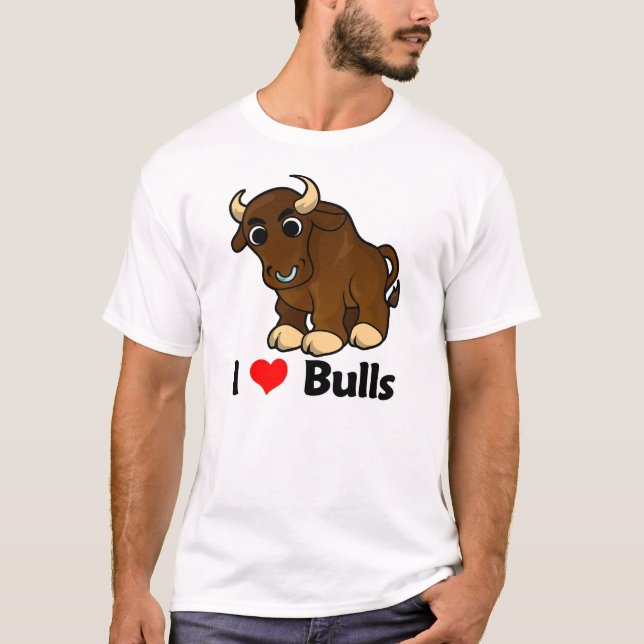 T-shirt J'aime des taureaux (Devant)