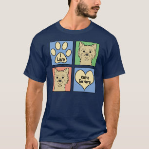 T-shirt J'aime des terriers de cairn