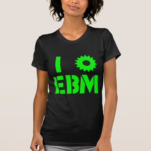 T-shirt J'AIME EBM Vert (Devant)