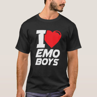 T-shirt J'Aime Emo Boys Je Coeur Emo Boys