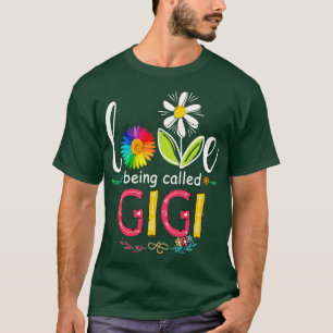 T-shirt J'Aime Être Appelé Gigi Sunflower