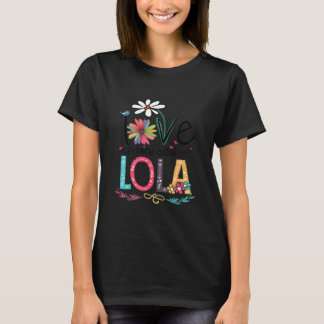T-shirt J'Aime Être Appelé Lola Sunflower Shirt