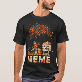 T-shirt J'Aime Être Appelé Mème Farmer Feuilles Automne