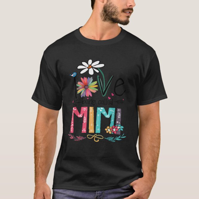 T-shirt J'Aime Être Appelé Mimi Tournesol (Devant)