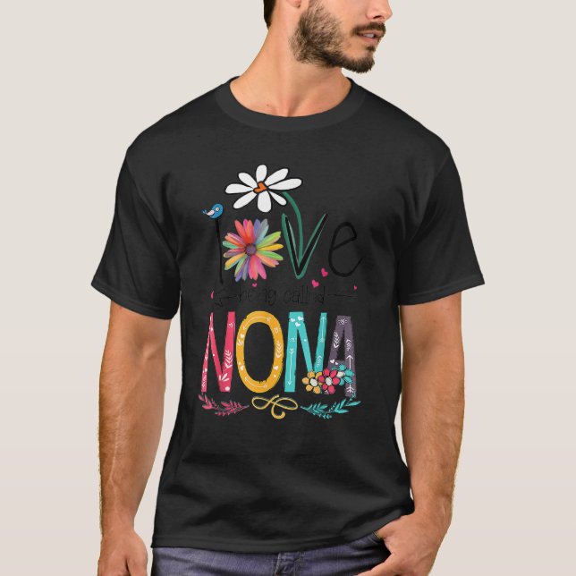 T-shirt J'Aime Être Appelé Nonna Sunflower (Devant)