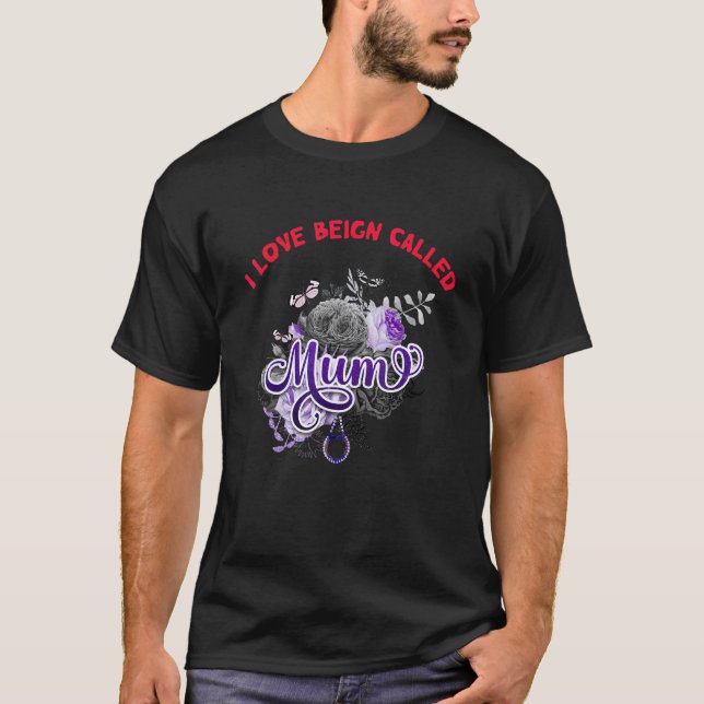 T-shirt J'aime être appelée maman Joyeuse fête des mères 2 (Devant)