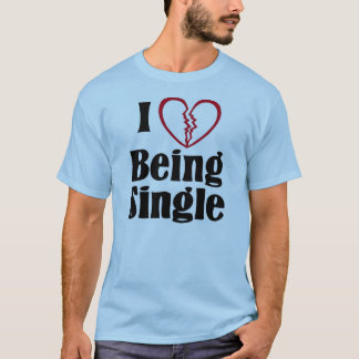T-shirt J'aime être célibataire