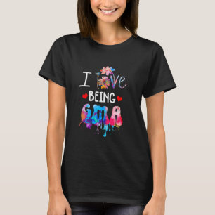 T-shirt J'Aime Être Gma Colorful Art, Mama Tee