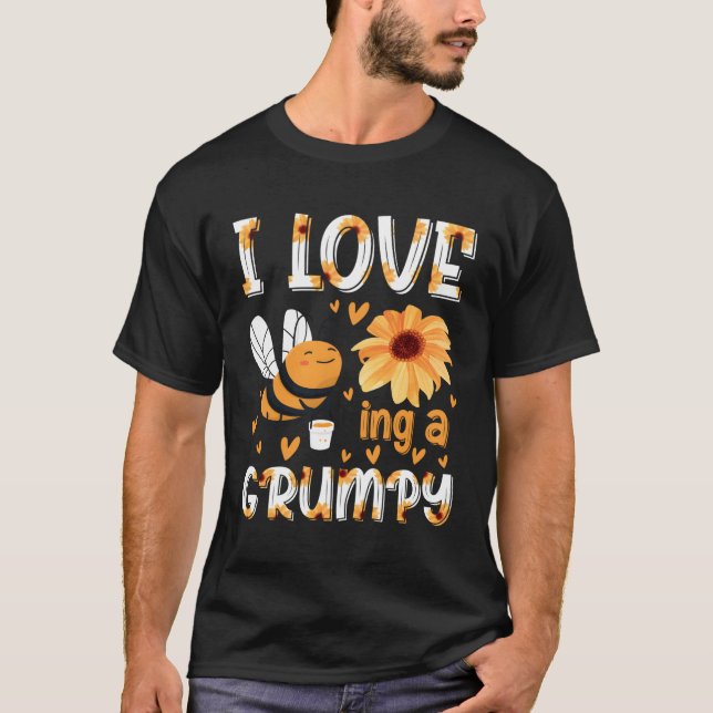 T-shirt J'Aime Être Grumpy Famille Apiculteur Miel (Devant)
