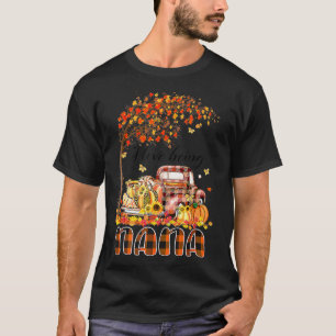 T-shirt J'Aime Être Nana Citrouille Camion Automne Merci