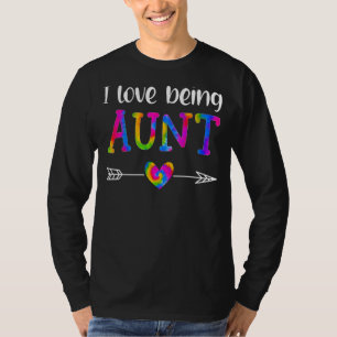 T-shirt J'Aime Être Tante Fier Tante Tee Famille Matchi