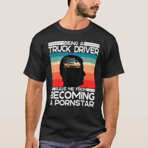T-shirt J'Aime Être Un Camionneur Et Un Camionneur Sarcast