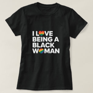 T-shirt J'aime être une femme noire - Noir vie matière