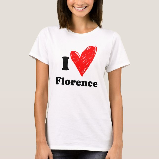 T-shirt J'aime Florence (Devant)