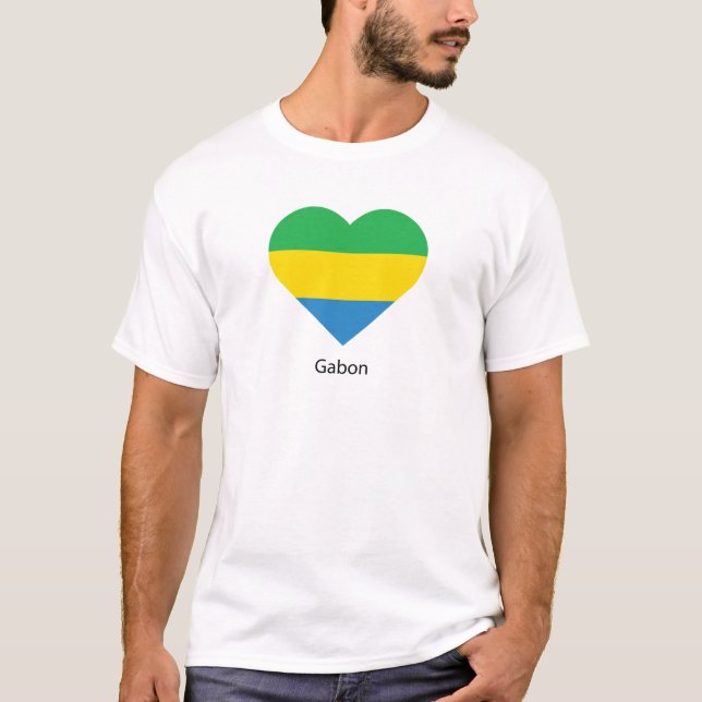 T-shirt J'aime Gabon (Devant)