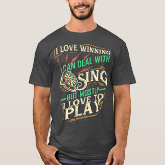 T-shirt J'Aime Gagner Le Marché Avec La Perte J'Aime Jouer