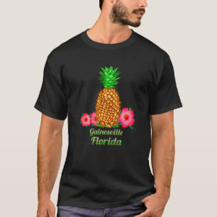 T-shirt J'aime Gainesville Floride Fl Ananas Floral