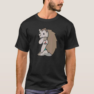 T-shirt J'aime grand-mère tatouage hérisson grand-mère ani