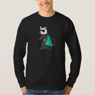 T-shirt J'aime grand-père tatouage Ferret grand-père anima