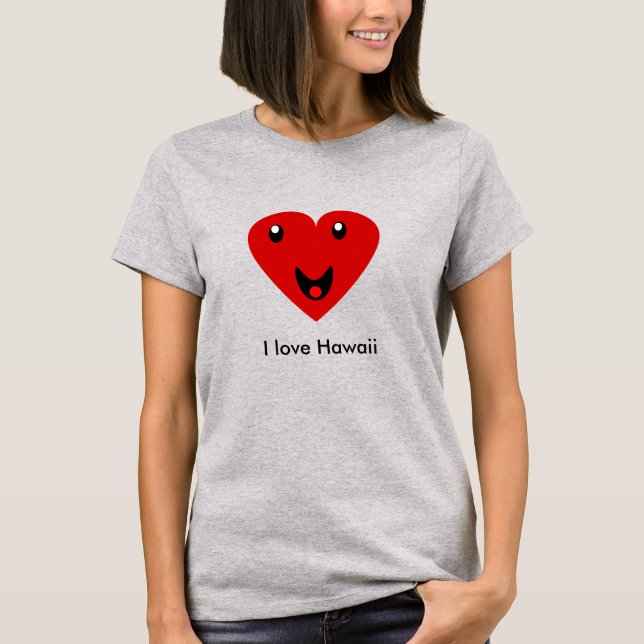 T-shirt J'aime Hawaii (Devant)