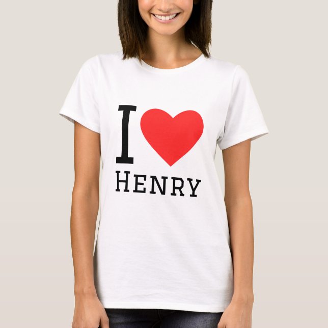 T-shirt J'aime henry (Devant)