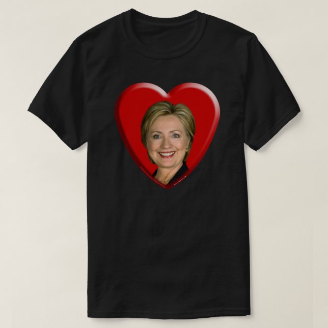 T-shirt J'aime Hillary (Design devant)